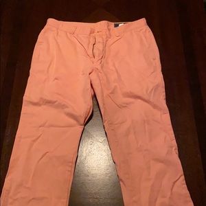 Vineyard Vines Men’s Pants - Coral 34 x 32